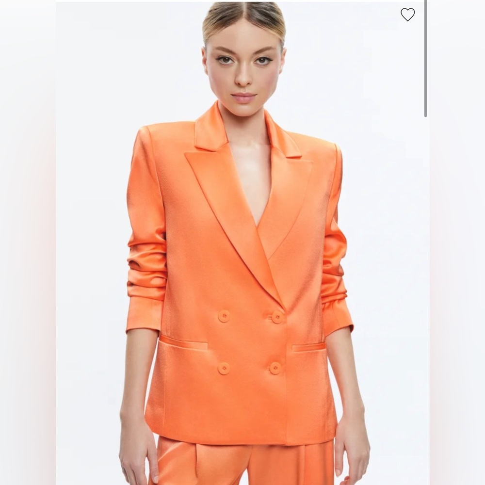 Alice+Olivia SANTOS DOUBLE BREASTED BOYFRIEND BLAZER ,Size 2